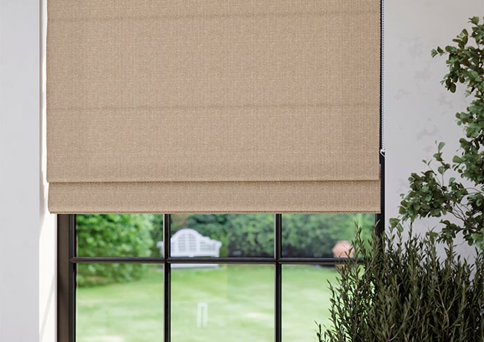 Laguna Weave, Orange Spice - Roman Blind - Image 5